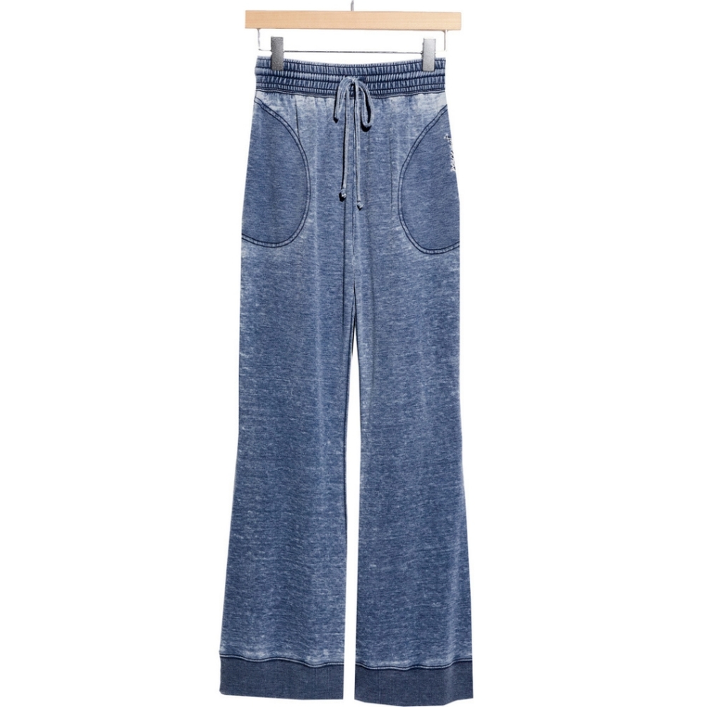 Free People Cozy Cool Girl Lounge Pants Dark Sapphire Blue - Picture 7 of 16